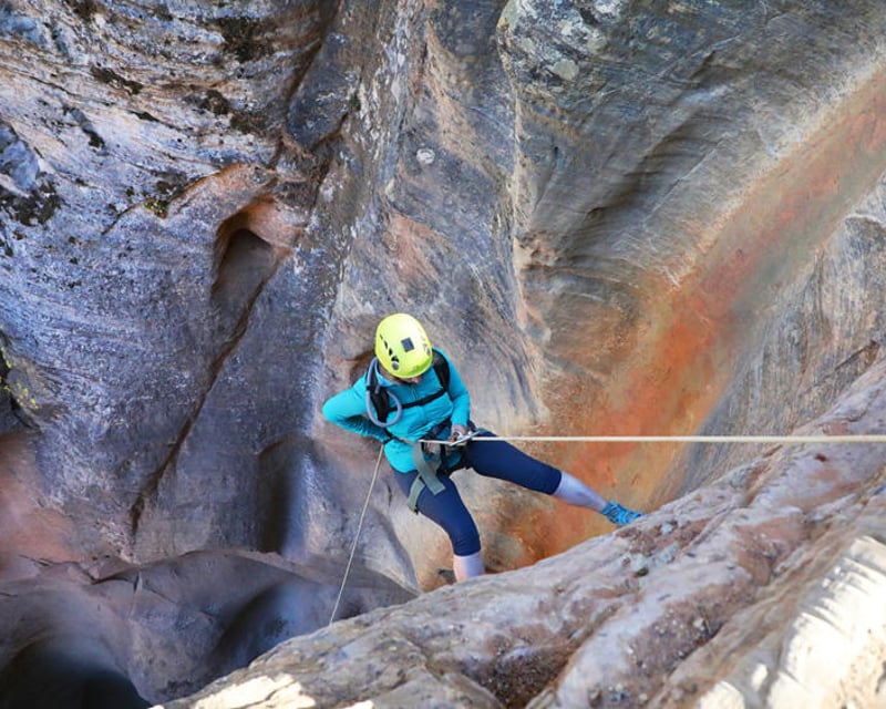 Full-Day Stone Hollow Canyoneering Near Zion National Park