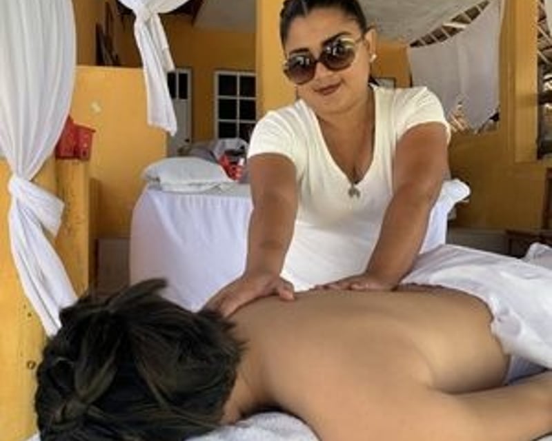 Beach Massage at San Francisco Beach Club, Cozumel