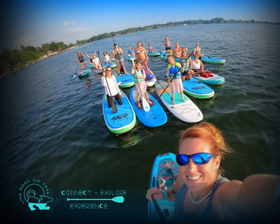 Sunset Paddleboard Class in Sylvan Lake