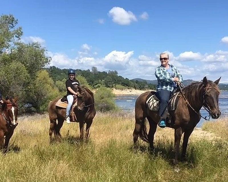 Beginner-Friendly Horseback Trail Ride at Folsom Lake