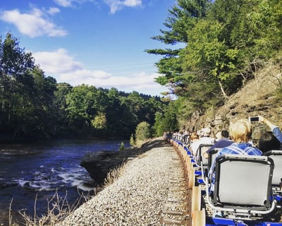 Ride an Electric Railbike Tour in Hawley