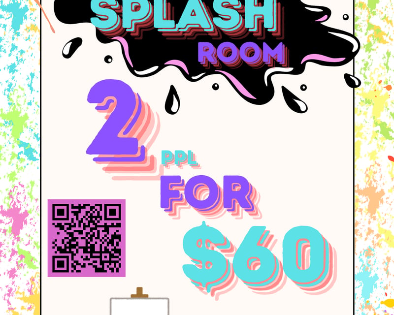Black Light Splash Paint Session in Hudson, FL