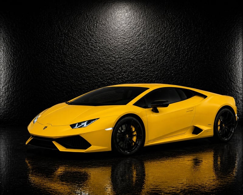 Yellow Lamborghini Huracan Rental in Sterling, VA