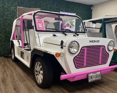 Drive an Electric Moke Rental in Galveston