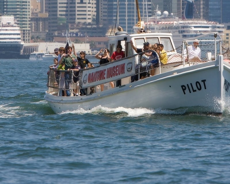 San Diego Bay Cruise on 1914 Historic Pilot Boat