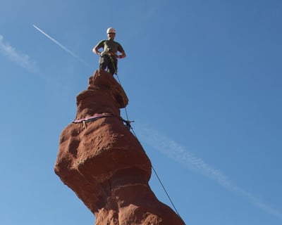Guided Tower Climb in Moab at Fisher Towers