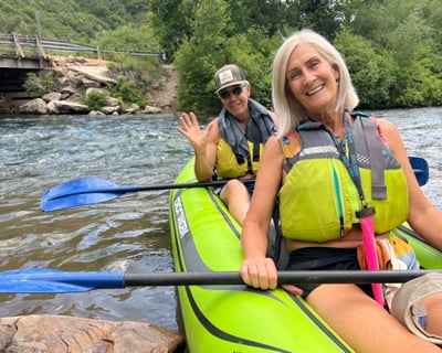 Two-Person Inflatable Kayak Rental at Deer Creek State Park
