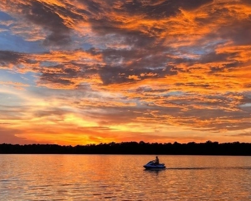 Sunset Guided Jet Ski Tour on Tims Ford Lake