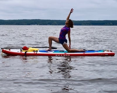 Stand-Up Paddleboard Yoga Class in Santa Cruz