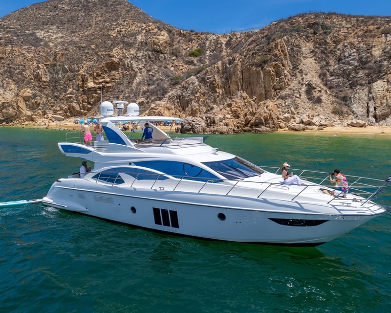Private 62' Azimut Flybridge Yacht Charter in Cabo San Lucas