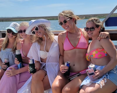 Private Tiki Boat Charter to Tybee Sandbar