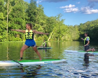 Learn Paddleboarding at Salem Lake PaddleFit Class