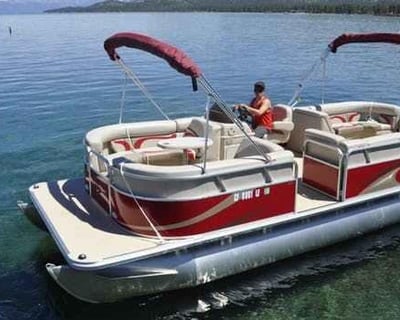 27' Pontoon Boat Rental in South Lake Tahoe