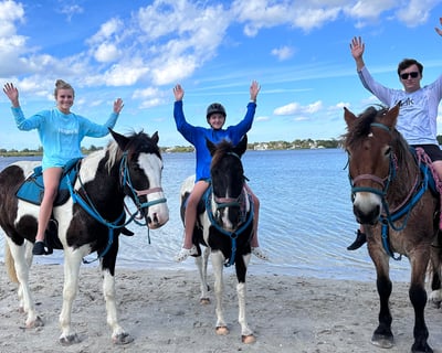 Beach Horseback Ride & Swim in Palma Sola Bay