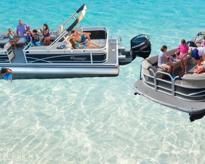 26' Pontoon Boat Rental in Dania Beach Marina