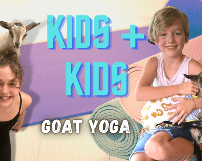 Kids Goat Yoga Class in Glen Allen