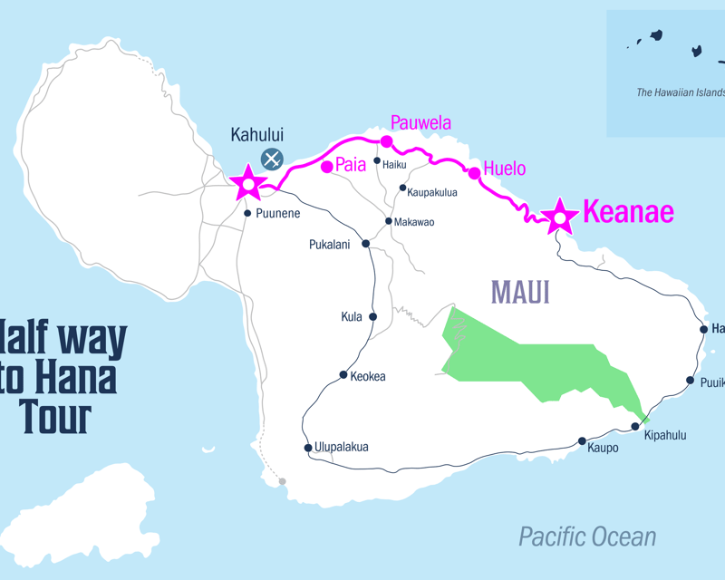 Private Halfway Road to Hana Tour with Waterfall Hikes
