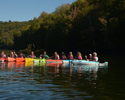 Fall Foliage Guided Paddle on Waterbury Reservoir