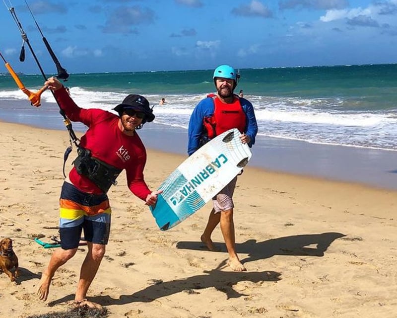 Semi-Private Kiteboarding Lesson for 2 in San Juan
