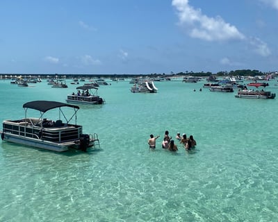 Double Decker Party Barge With Slide