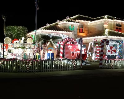 2-Hour Community Holiday Lights Tour Route 2