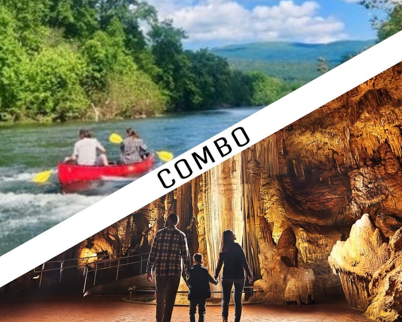 Shenandoah River Canoe or Kayak Trip & Luray Caverns Combo