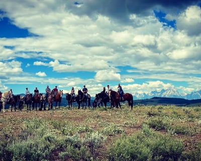 Moran Horseback Trail Ride With Teton Views