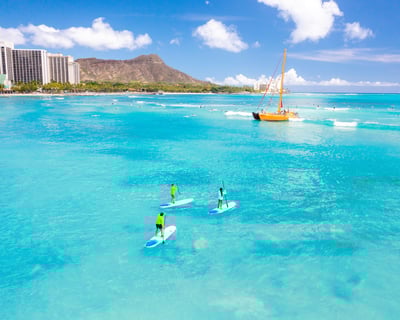 Private SUP Lesson for Two in Waikīkī