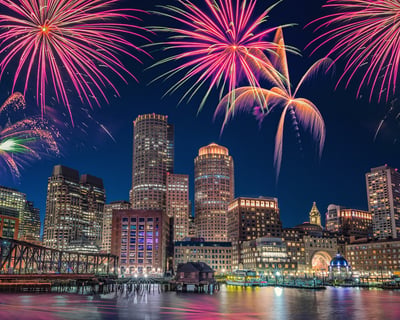Private Fireworks Cruise From Quincy