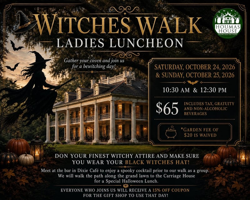 Halloween Walk & Lunch at Houmas House