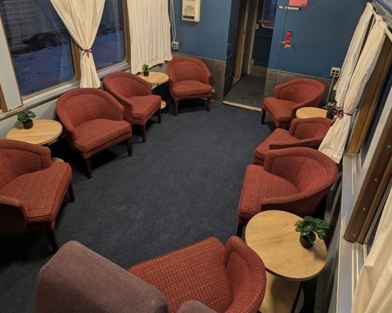 Santa Holiday Train Ride with Lounge Seats in Milford, NY
