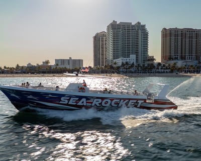 Fort Lauderdale Coast at 40+ MPH by Speed Boat