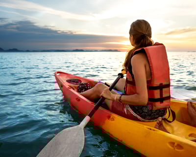Kayak to Secret Island in Panama City Beach