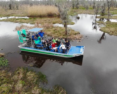 Large Airboat Swamp Tour With Pickup