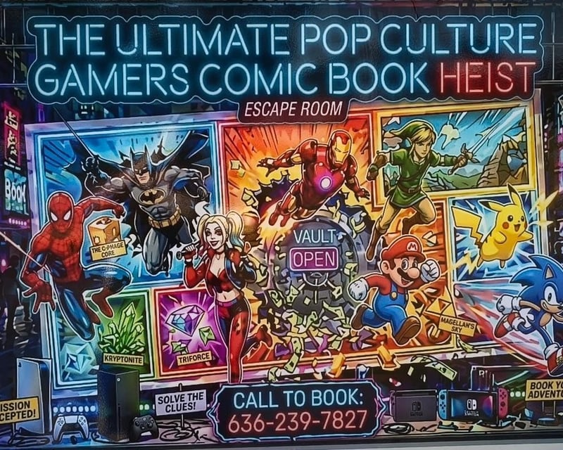 Private Comic Book Heist Escape Room in Washington, MO