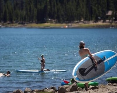 Stand-Up Paddleboard Rental at Elk Lake Marina
