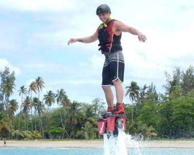 Flyboarding at Balneario La Monserrate