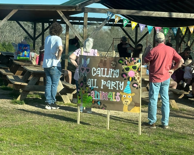 Wildlife Park Safari Birthday Party in Jefferson, TX