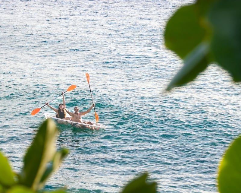 Guided Clear Kayak Tour at Crash Boat Beach, Aguadilla