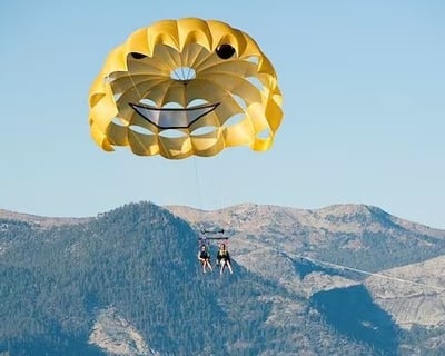 Parasailing in Lake Tahoe From Zephyr Cove