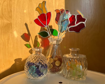 Denver Stained Glass Flower Bouquet Class