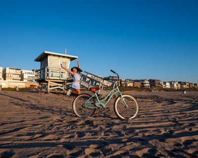 Ride a 24" Beach Cruiser Bike Rental in Santa Monica