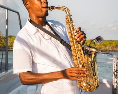 Sunset Saxophone Sail in Grace Bay