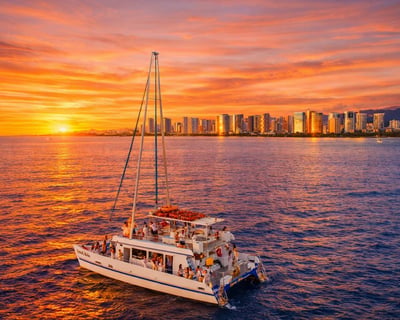 Waikiki Sunset Cruise With Fireworks