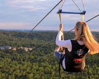Foxwoods Zipline: 1 Mile Ride Over Treetops
