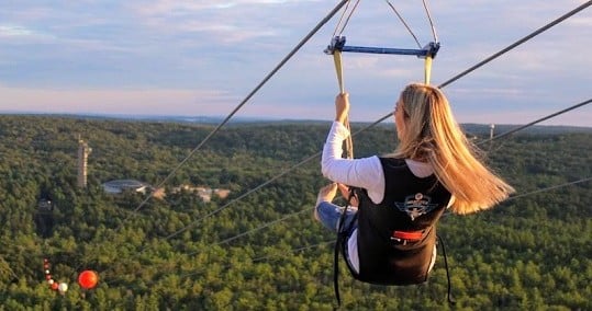 Foxwoods Zipline: 1 Mile Ride Over Treetops
