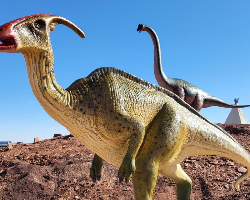 Route 66 Drive-Thru Dinosaur Park Near Winslow, AZ