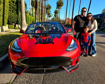 Hollywood Sign Roofless Tesla Ride