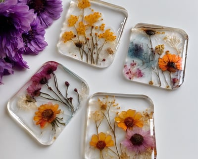 Make Epoxy Resin Coasters in Paia