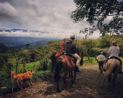 Twilight Horseback Tour in Orosí